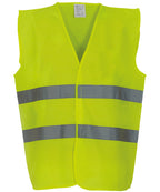 Yoko Hi-vis 2-band Waistcoat (HVW102) Garment – Custom Embroidered & Printed Safety Vests