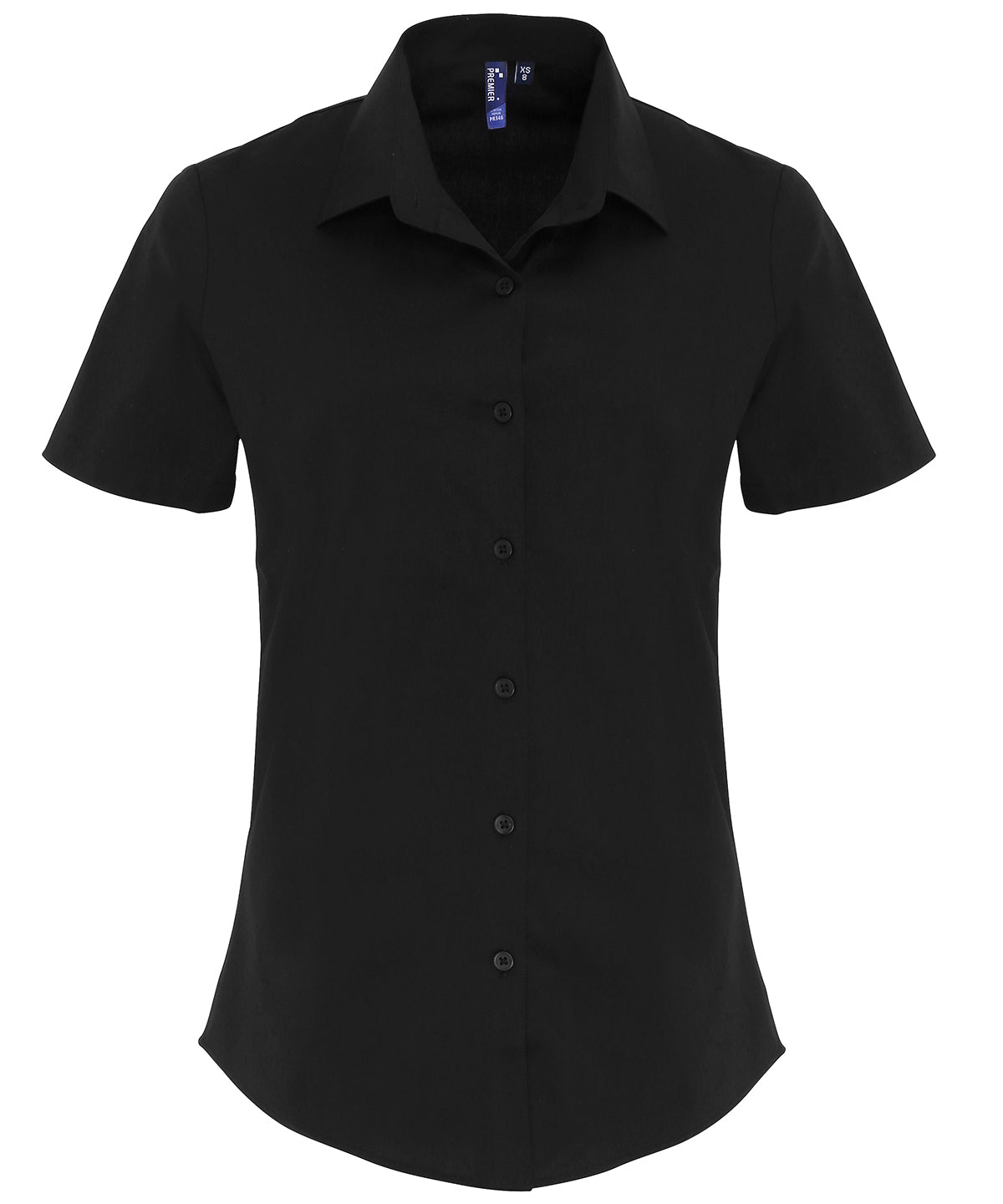 Premier Women's Stretch Fit Cotton Poplin Short Sleeve Blouse Garment – Custom Embroidered & Printed Blouses