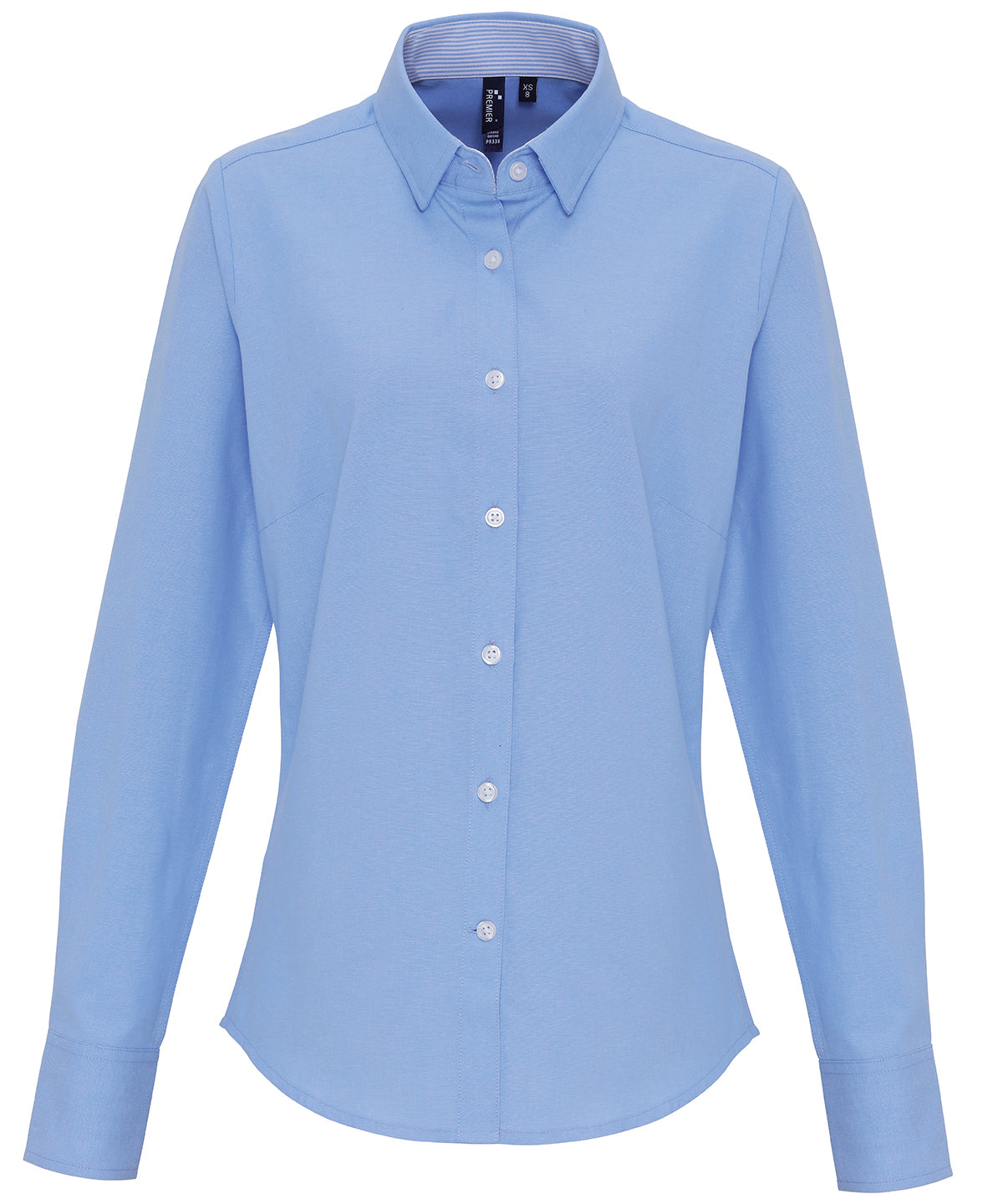 Premier Women's Cotton-rich Oxford Stripes Blouse Garment – Custom Embroidered & Printed Blouses