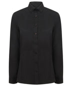 Henbury Women's Modern Long Sleeve Oxford Shirt – Custom Embroidered & Printed Shirts