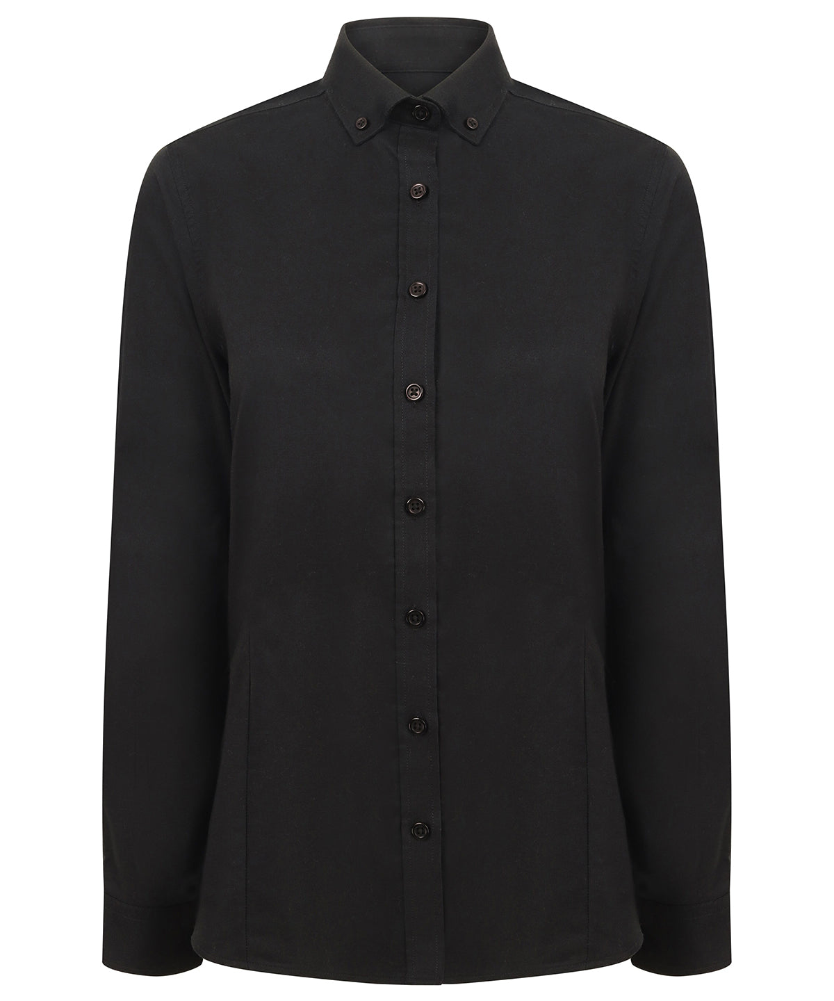 Henbury Women's Modern Long Sleeve Oxford Shirt – Custom Embroidered & Printed Shirts