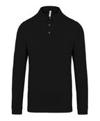 Kariban Jersey Knit Long Sleeve Polo Shirt – Custom Embroidered & Printed Polo Shirts