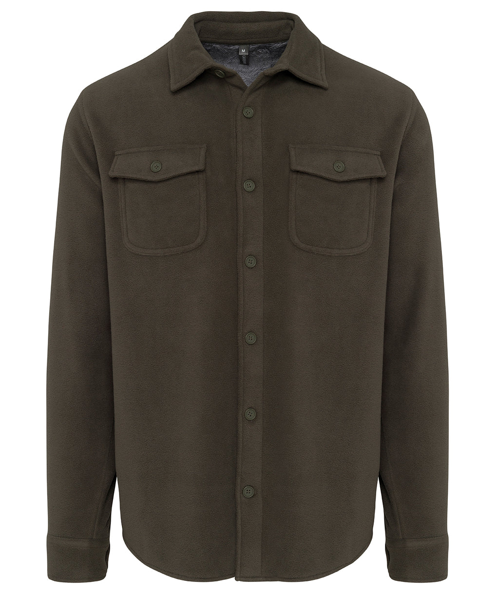 Kariban Sherpa-lined Fleece Overshirt Shirt – Custom Embroidered & Printed Shirts