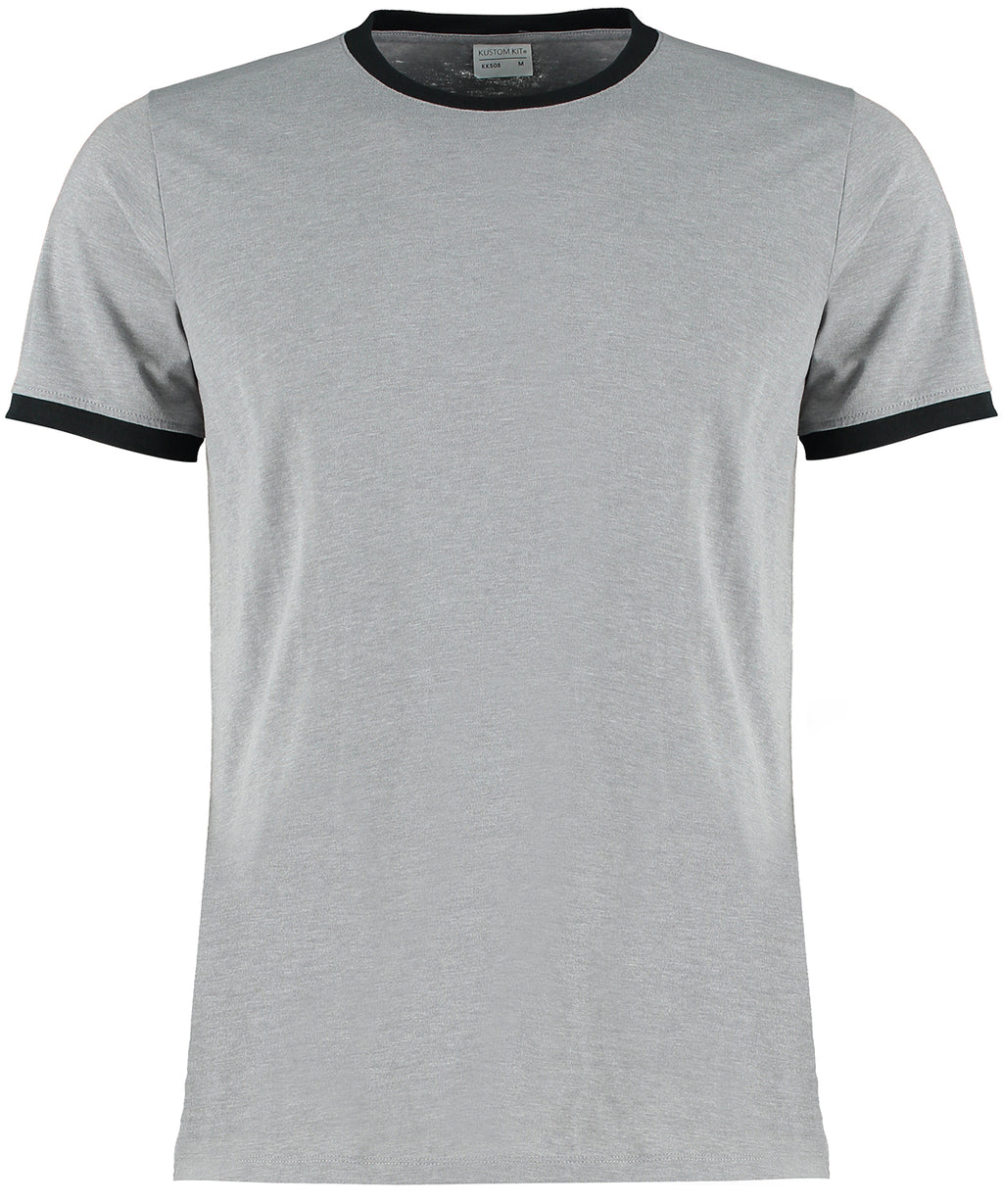 Kustom Kit Fashion Fit Ringer Tee – Custom Embroidered & Printed T-Shirts