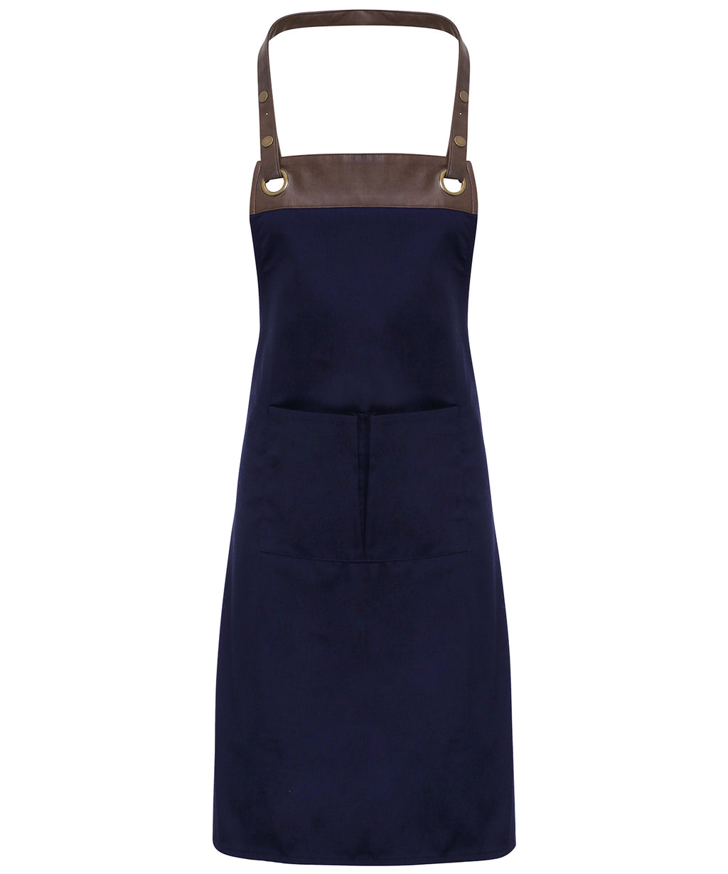 Premier Espresso Bib Apron Garment – Custom Embroidered & Printed Aprons