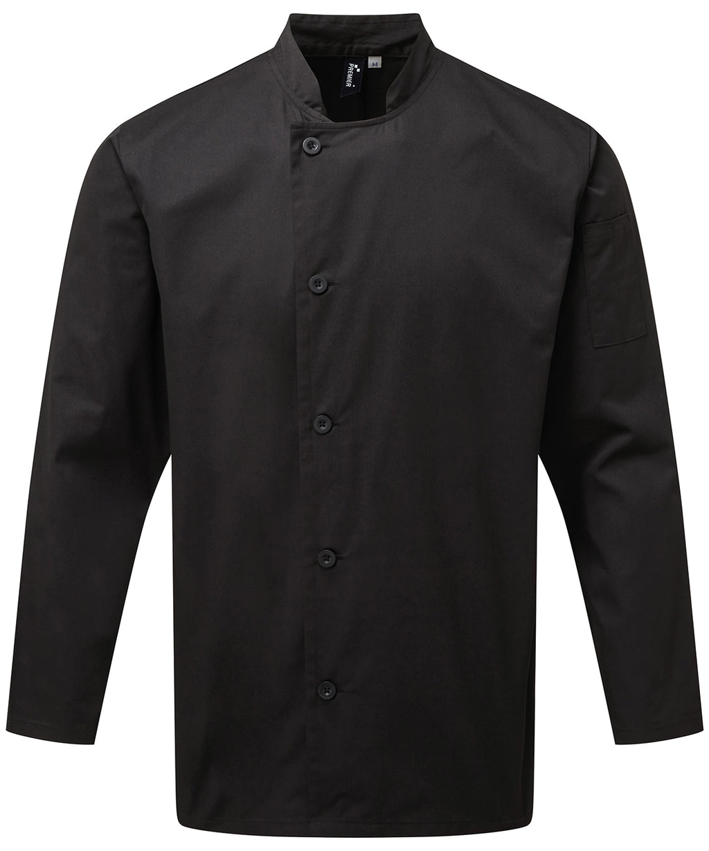 Premier Chef's Essential Long Sleeve Jacket Garment – Custom Embroidered & Printed Chef Jackets