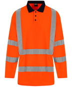 ProRTX High Visibility High Visibility Long Sleeve Polo Shirt – Custom Embroidered & Printed Polo Shirts