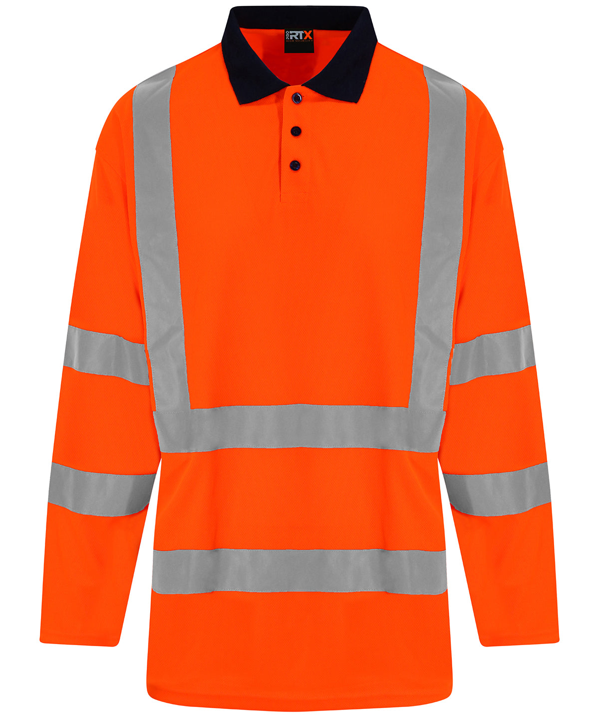 ProRTX High Visibility High Visibility Long Sleeve Polo Shirt – Custom Embroidered & Printed Polo Shirts