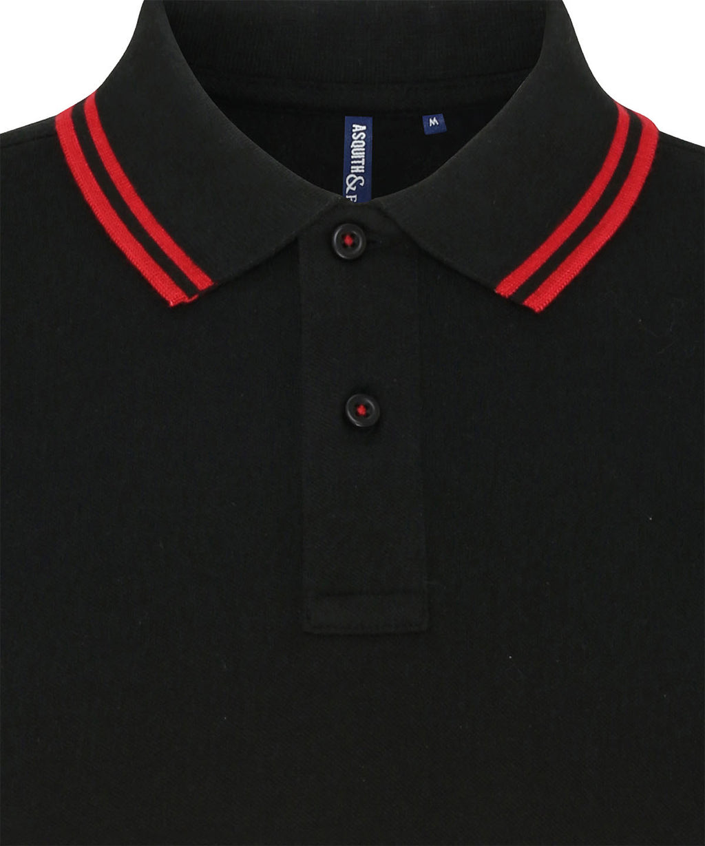 Asquith & Fox Women's Classic Fit Tipped Polo Shirt – Custom Embroidered & Printed Polo Shirts