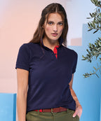 Asquith & Fox Women's Contrast Polo Shirt