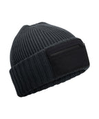 Beechfield Zip Patch Beanie Garment – Custom Embroidered & Printed Beanies