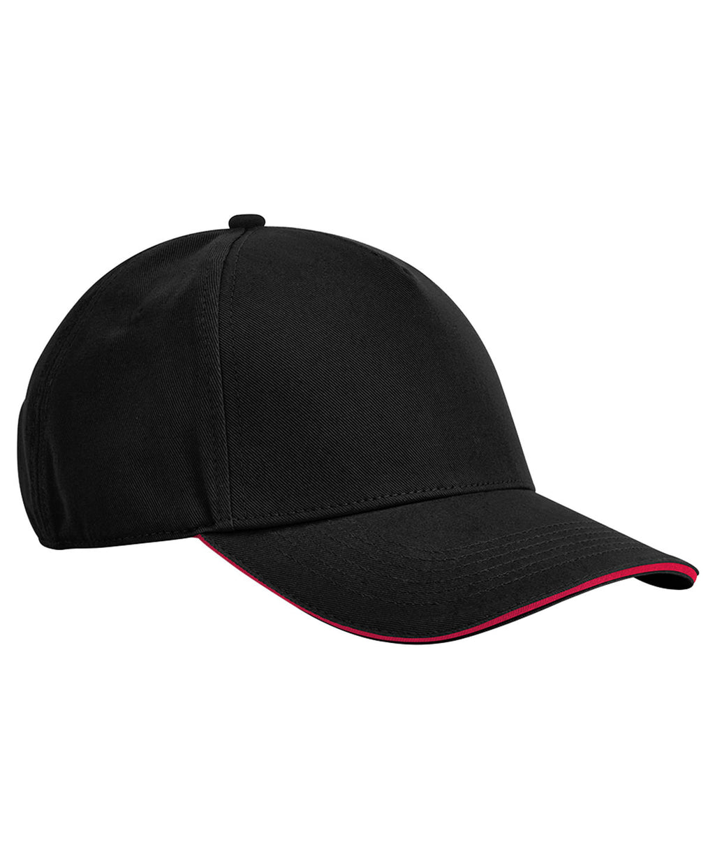 Beechfield EarthAware® Classic Organic Cotton 5-panel Cap – Sandwich Peak Garment – Custom Embroidered & Printed Caps