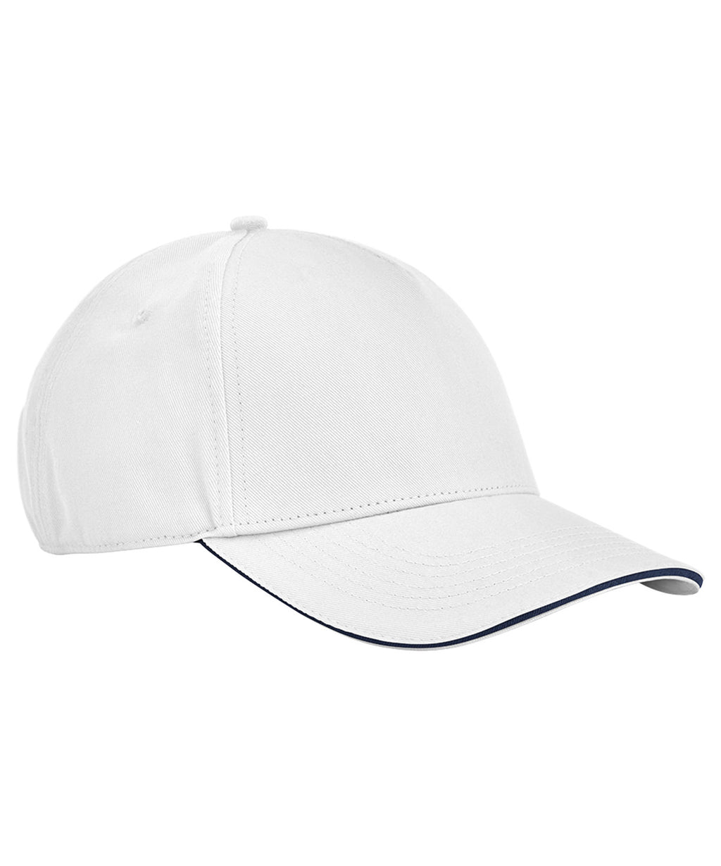 Beechfield EarthAware® Classic Organic Cotton 5-panel Cap – Sandwich Peak Garment – Custom Embroidered & Printed Caps