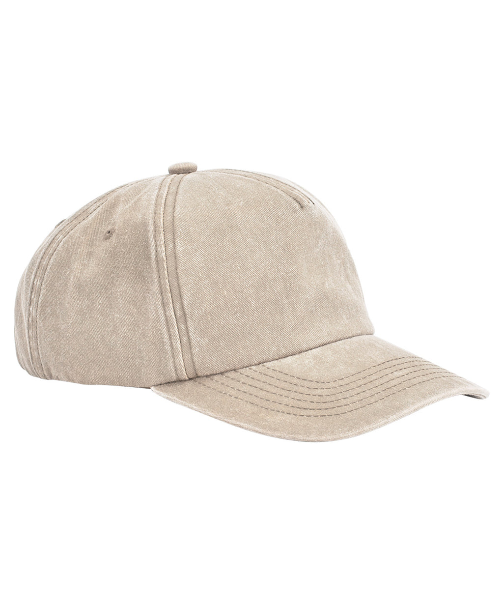 Beechfield Relaxed 5-panel Vintage Cap Garment – Custom Embroidered & Printed Caps
