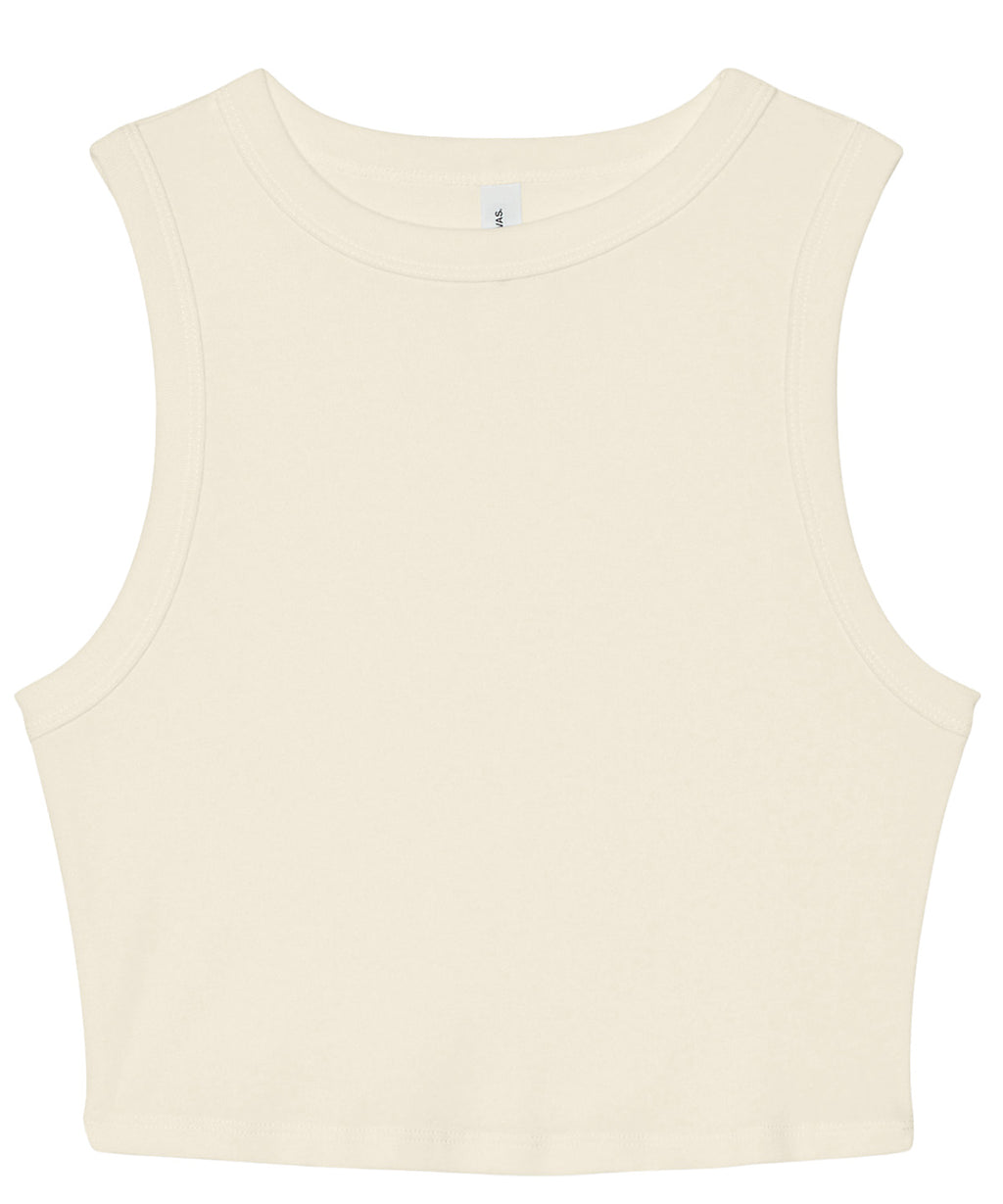 Bella Canvas Women’s Micro Rib Muscle Crop Tank Garment – Custom Embroidered & Printed Vests (t-shirt)