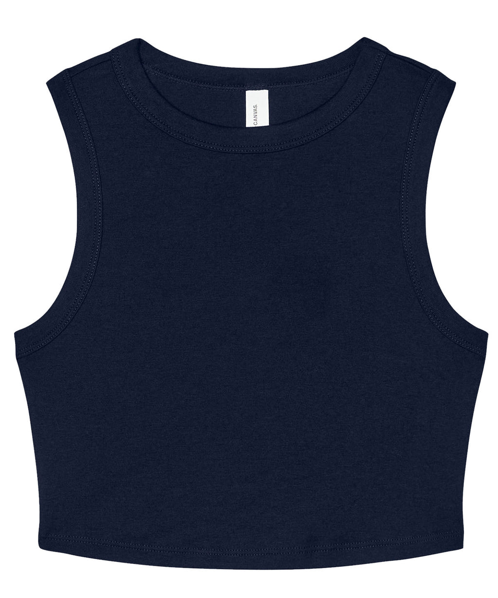 Bella Canvas Women’s Micro Rib Muscle Crop Tank Garment – Custom Embroidered & Printed Vests (t-shirt)