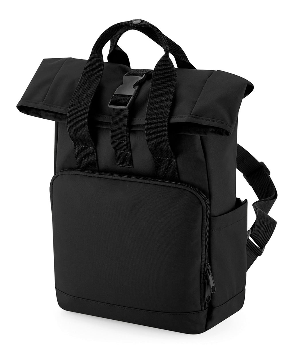 Bagbase Recycled Mini Twin Handle Roll-top Backpack Bag – Custom Embroidered & Printed Bags