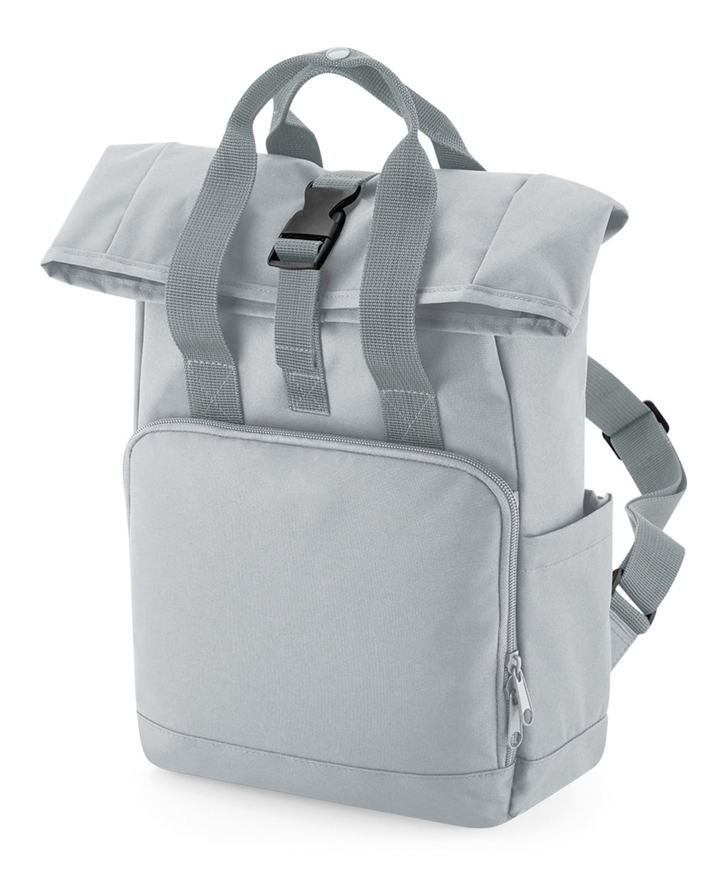 Bagbase Recycled Mini Twin Handle Roll-top Backpack Bag – Custom Embroidered & Printed Bags