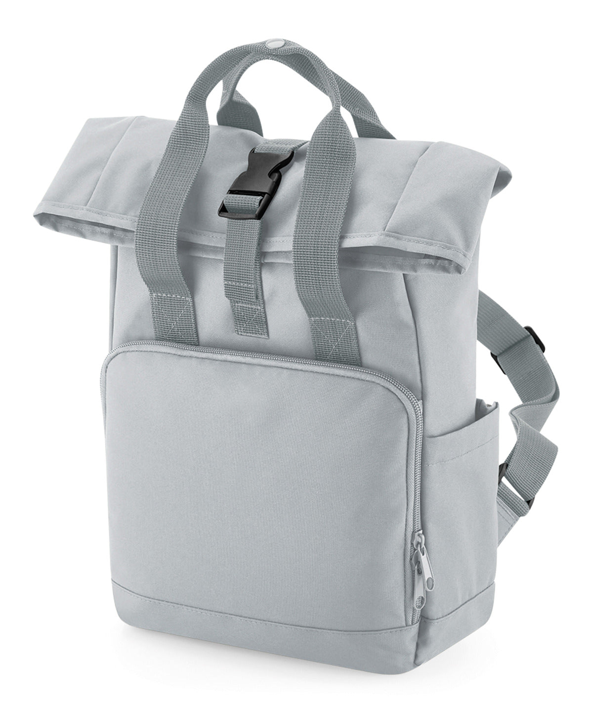 Bagbase Recycled Mini Twin Handle Roll-top Backpack Bag – Custom Embroidered & Printed Bags