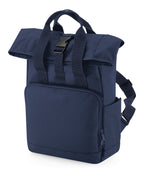 Bagbase Recycled Mini Twin Handle Roll-top Backpack Bag – Custom Embroidered & Printed Bags