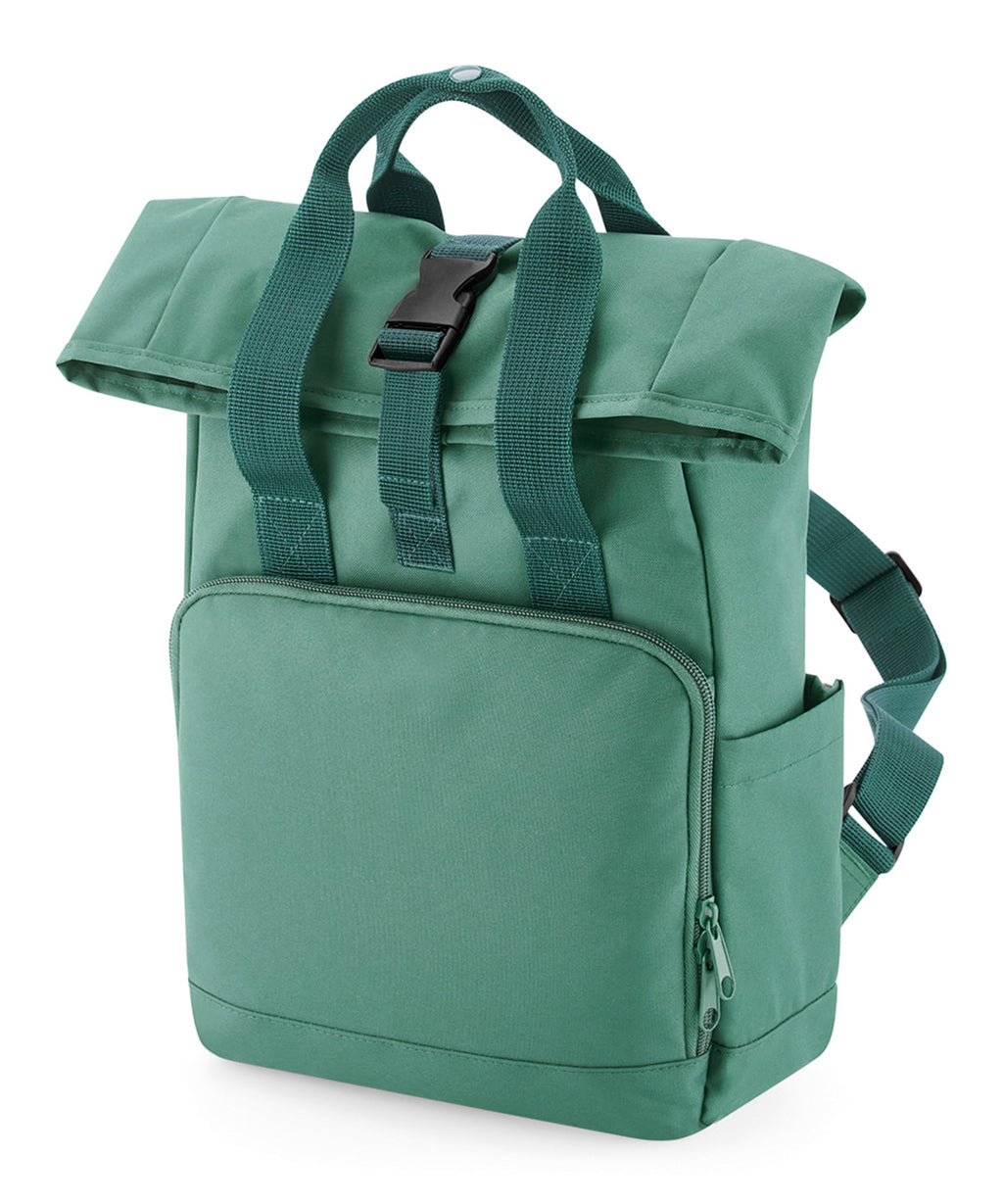 Bagbase Recycled Mini Twin Handle Roll-top Backpack Bag – Custom Embroidered & Printed Bags