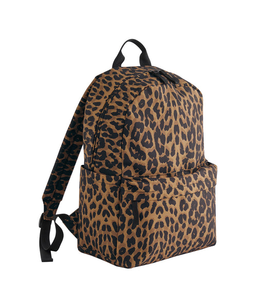 Bagbase Leopard Print Backpack Bag – Custom Embroidered & Printed Bags