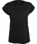 Build Your Brand Women's Organic Extended Shoulder Tee – Custom Embroidered & Printed T-Shirts