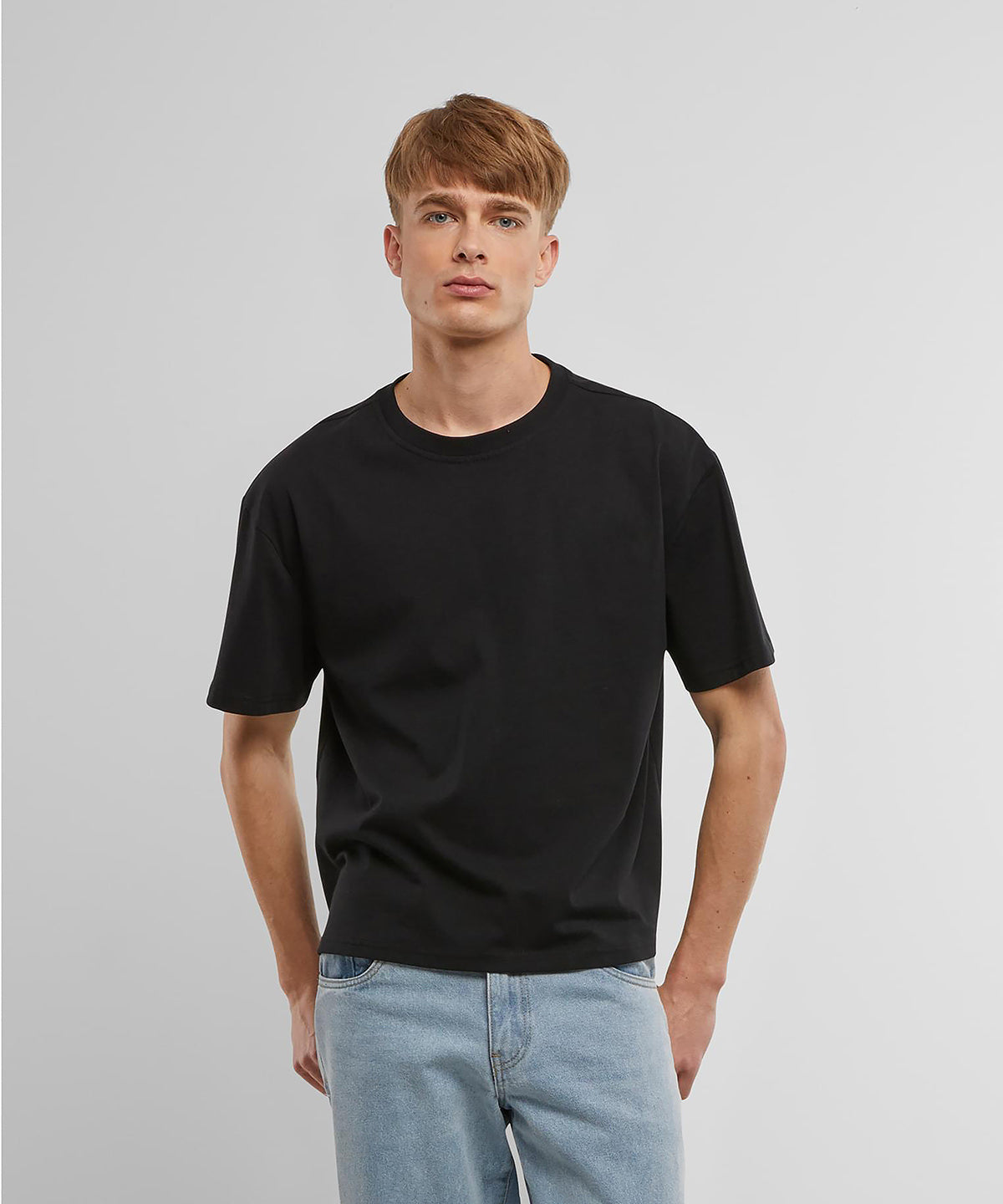 Build Your Brand Cropped Oversize Tee