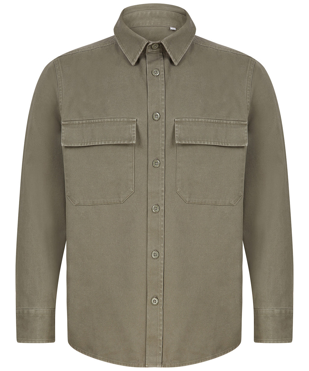 Front Row Drill Overshirt Shirt – Custom Embroidered & Printed Shirts