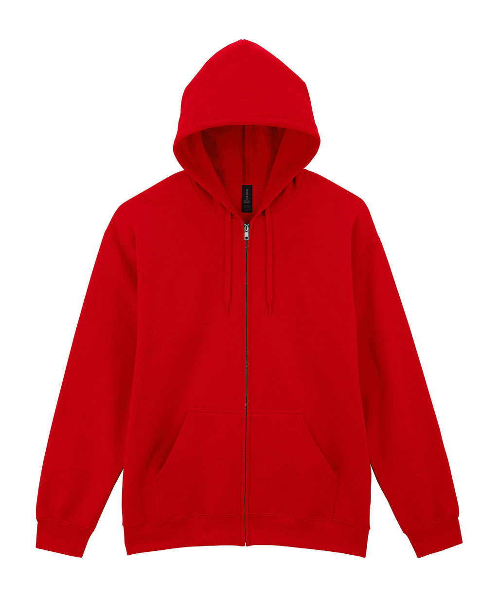 Gildan Softstyle™ Midweight Fleece Adult Full-zip Hooded Sweatshirt Hoodie – Custom Embroidered & Printed Hoodies