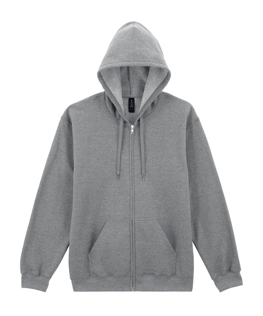 Gildan Softstyle™ Midweight Fleece Adult Full-zip Hooded Sweatshirt Hoodie – Custom Embroidered & Printed Hoodies