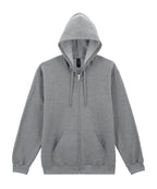 Gildan Softstyle™ Midweight Fleece Adult Full-zip Hooded Sweatshirt Hoodie – Custom Embroidered & Printed Hoodies
