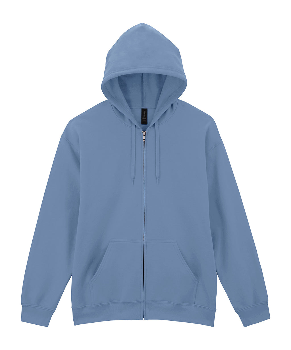 Gildan Softstyle™ Midweight Fleece Adult Full-zip Hooded Sweatshirt Hoodie – Custom Embroidered & Printed Hoodies