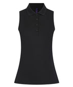 Henbury Women’s Sleeveless Coolplus® Polo Shirt – Custom Embroidered & Printed Polo Shirts