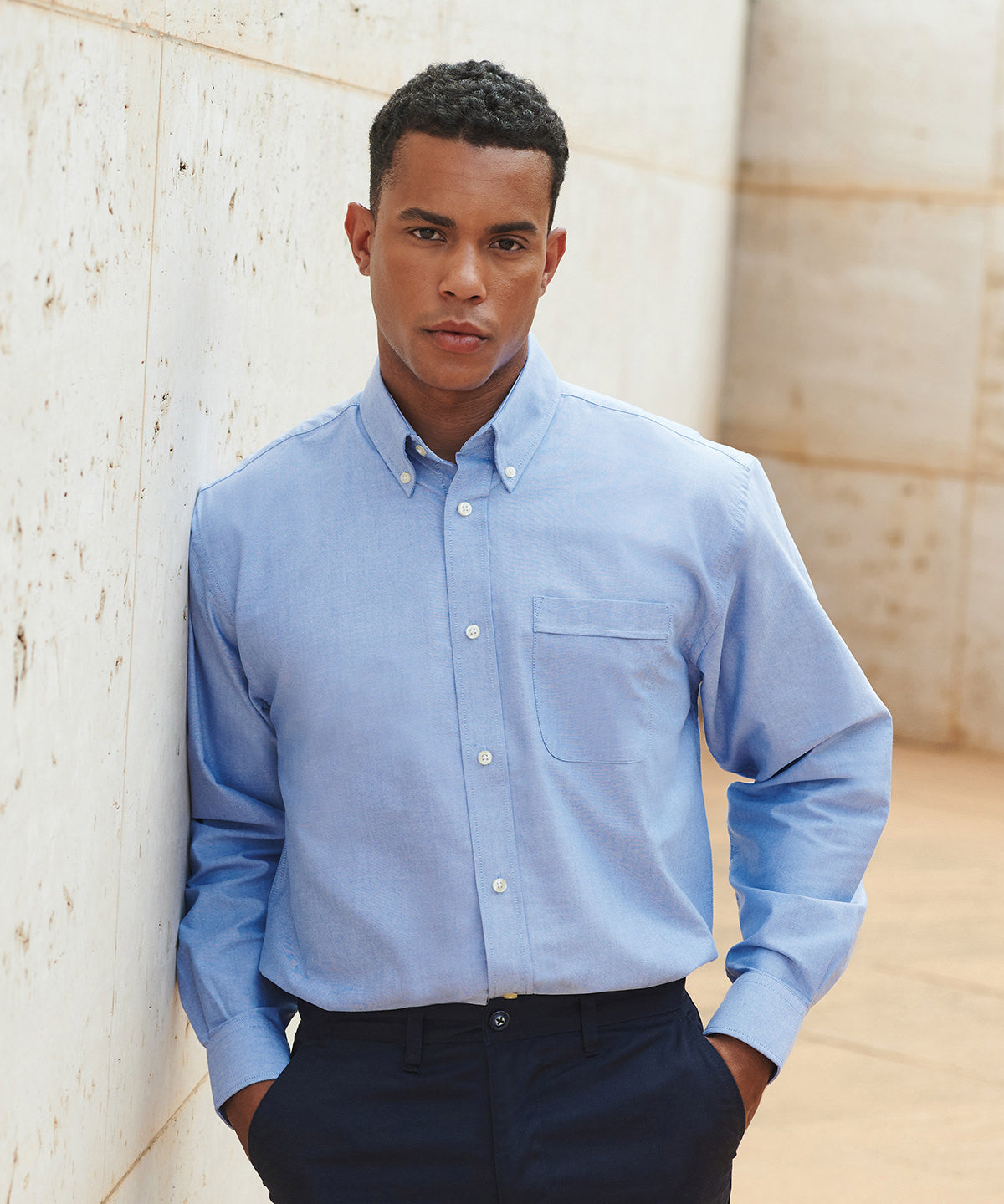 Henbury Long Sleeve Classic Oxford Shirt