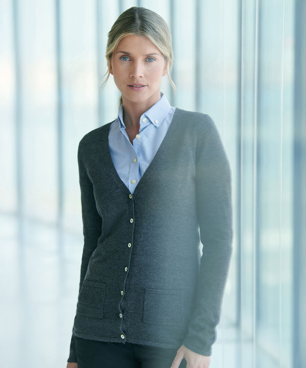 Henbury Women's V-button Cardigan Garment