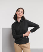 Russell Athletic Collection Women's Long Sleeve Easycare Oxford Shirt
