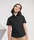 Russell Athletic Collection Women's Short Sleeve Oxford Shirt