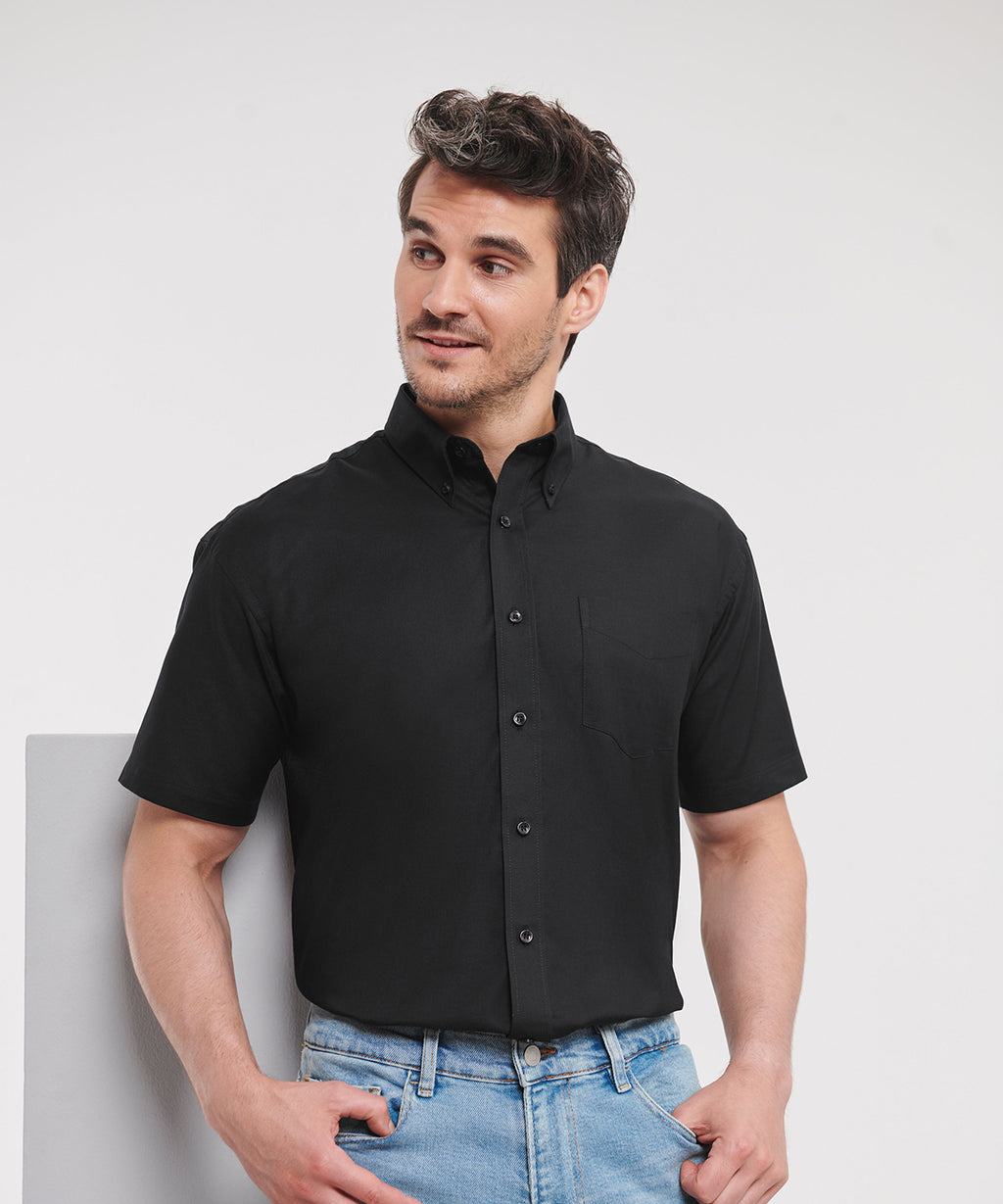 Russell Athletic Collection Short Sleeve Easycare Oxford Shirt