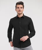 Russell Athletic Collection Long Sleeve Easycare Fitted Shirt