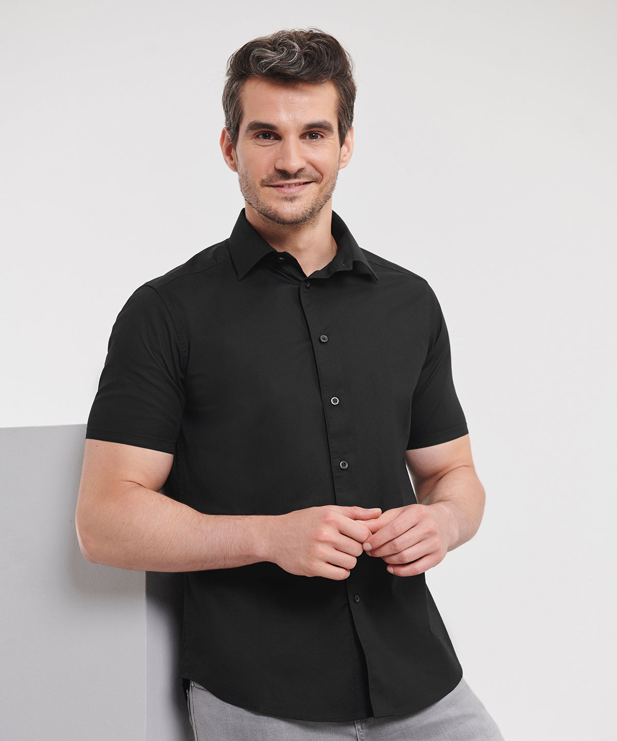 Russell Athletic Collection Short Sleeve Easycare Fitted Shirt