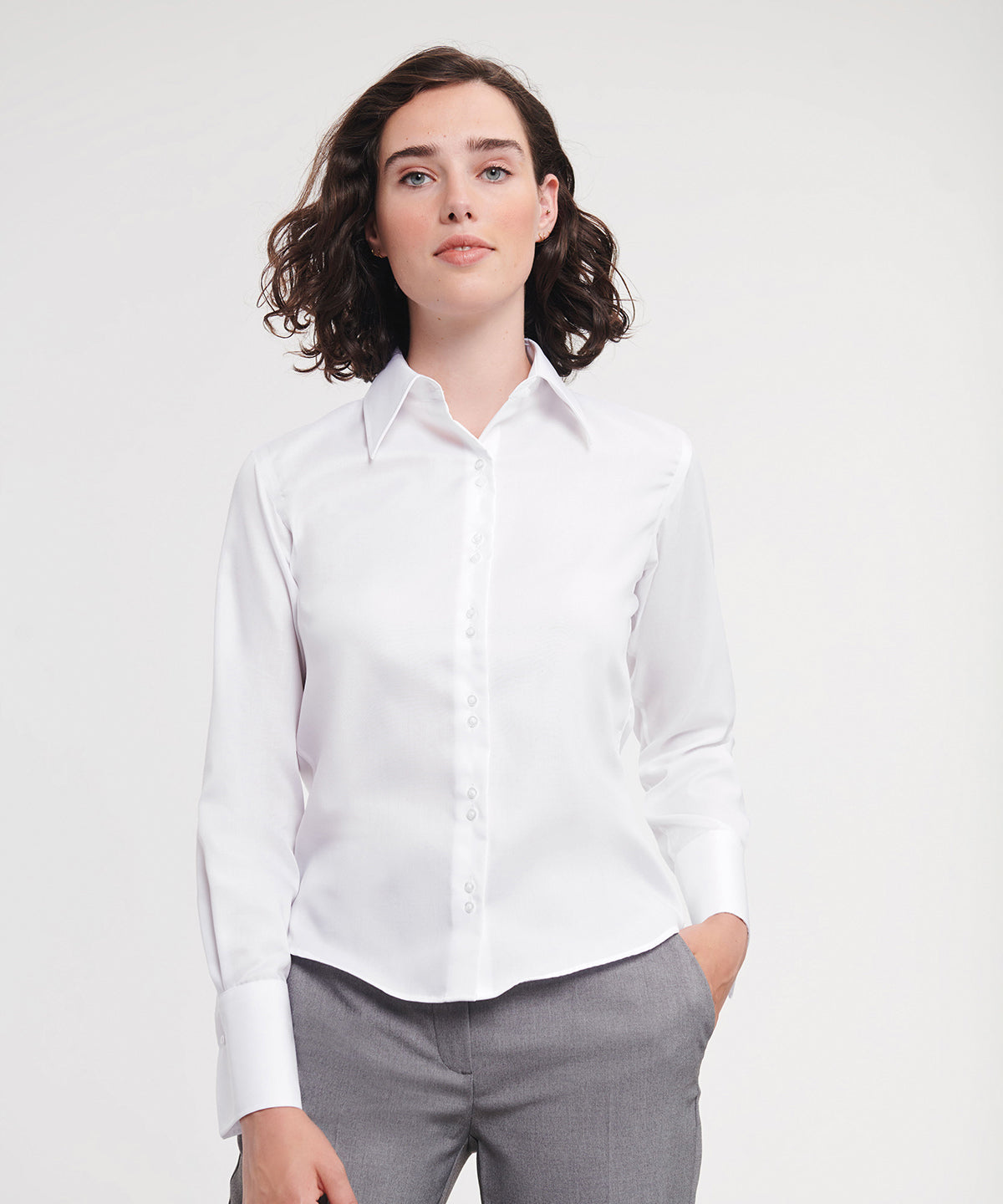 Russell Athletic Collection Women's Long Sleeve Ultimate Non-iron Shirt