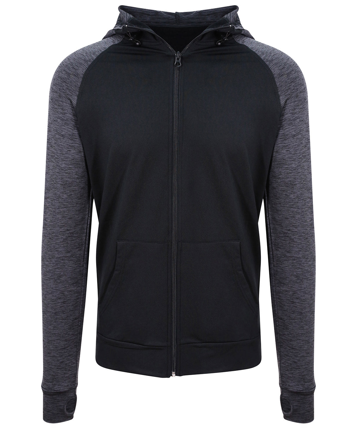 AWDis Just Cool Cool Contrast Zoodie Hoodie – Custom Embroidered & Printed Hoodies