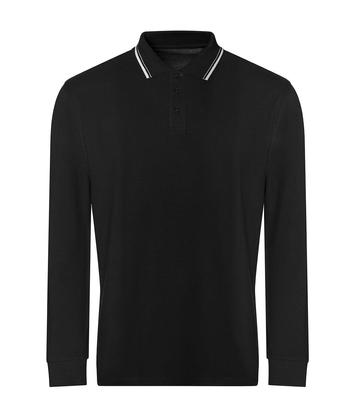 AWDis Just Polo's Long Sleeve Tipped 100 Polo Shirt – Custom Embroidered & Printed Polo Shirts