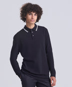 AWDis Just Polo's Long Sleeve Tipped 100 Polo Shirt