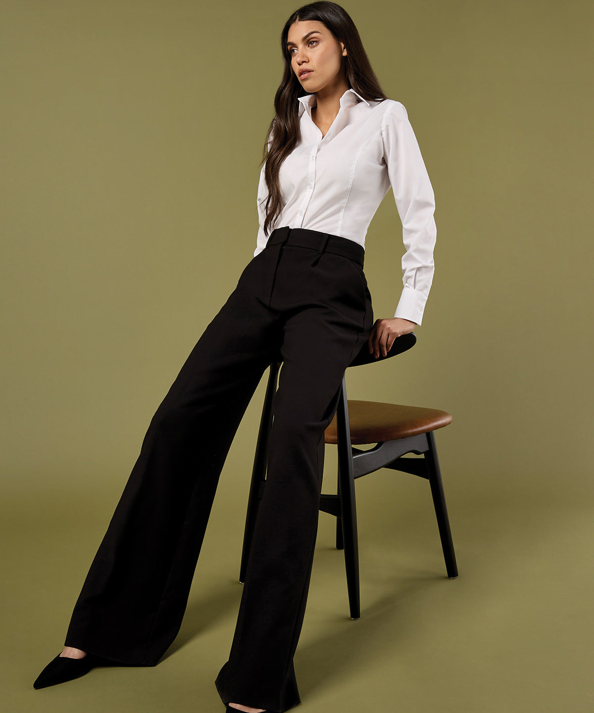 Kustom Kit Business Blouse Long-sleeved (tailored Fit) Garment