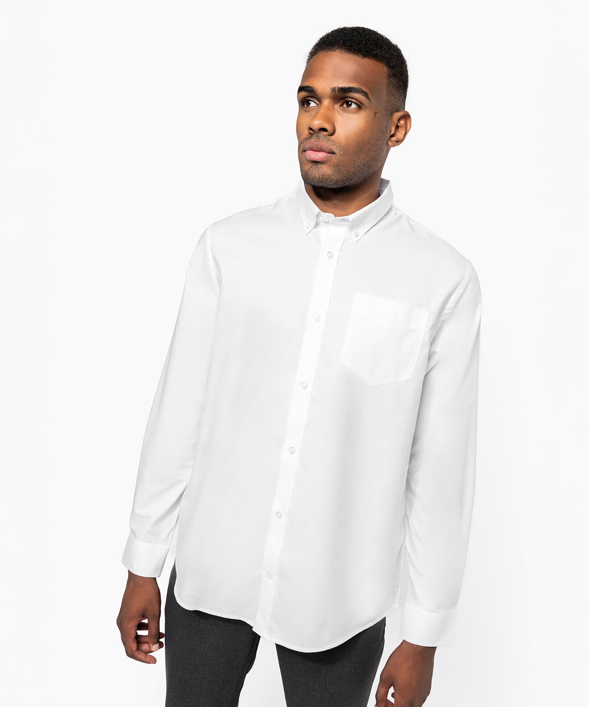 Kariban Men's Long-sleeved Oxford Shirt