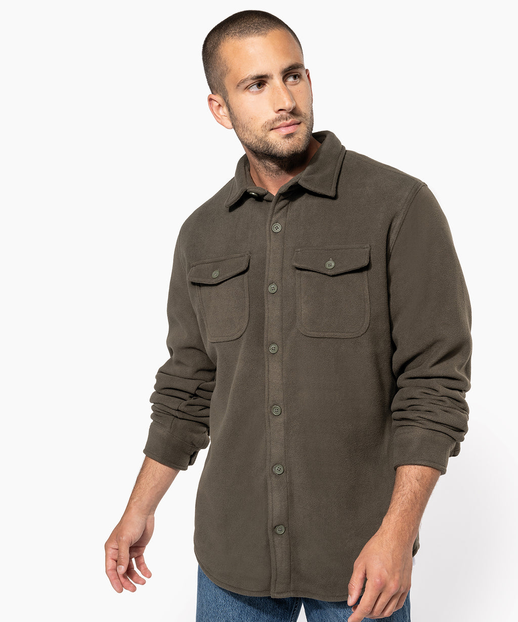 Kariban Sherpa-lined Fleece Overshirt Shirt