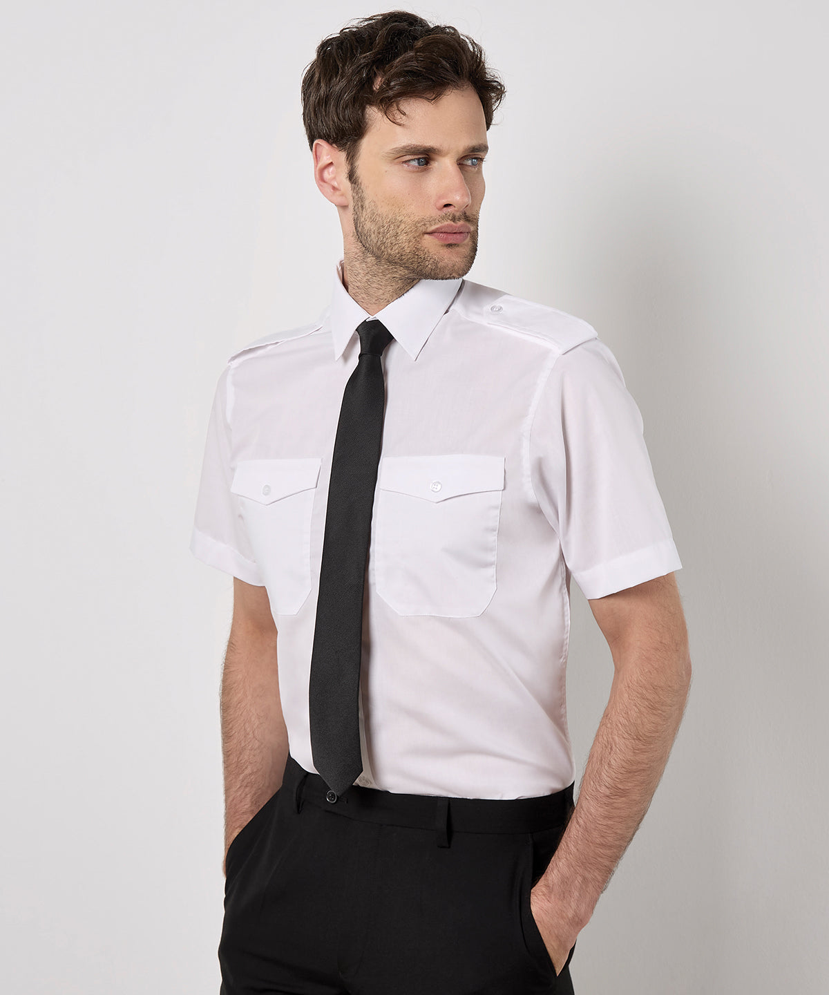 Kustom Kit Pilot Shirt Short-sleeved (tailored Fit)