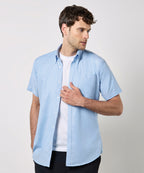 Kustom Kit Slim Fit Workwear Oxford Shirt Short Sleeve